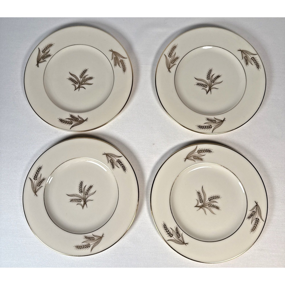 Vintage Lenox Bread Plates Harvest Pattern Set of‎ 4 Four 6 1/4"